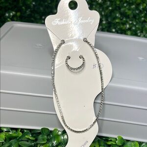 Elegant Silver Toe Ring and Anklet